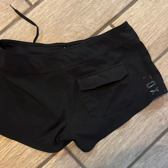 Fox Black Women's Athletic Shorts - Picture 2 of 5
